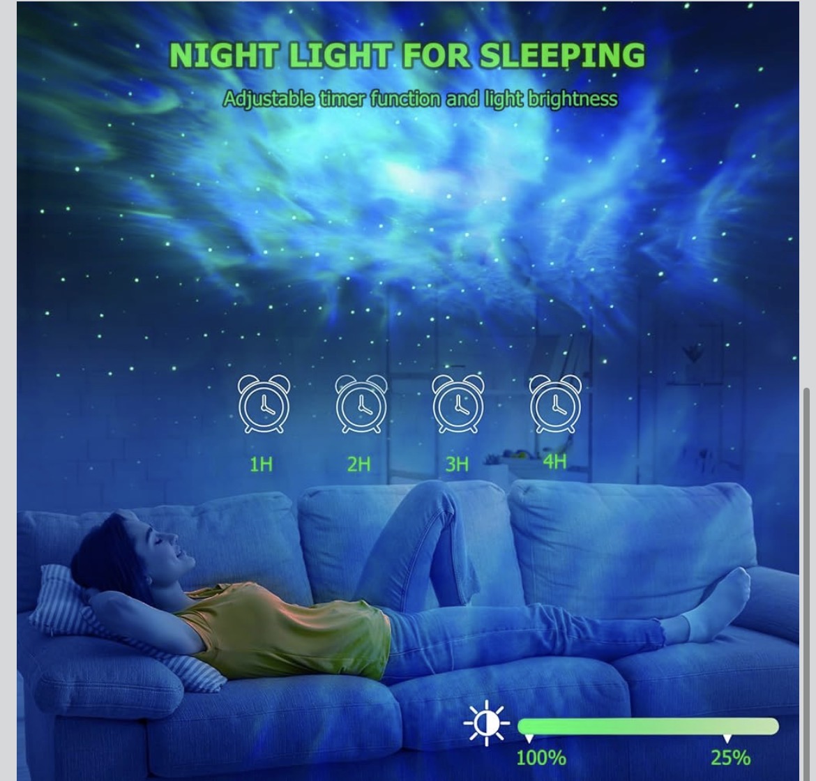 Galaxy Projector,Star Projector with Timer and Remote Control for Adults Bedroom Decoration, Party,Star Night Light