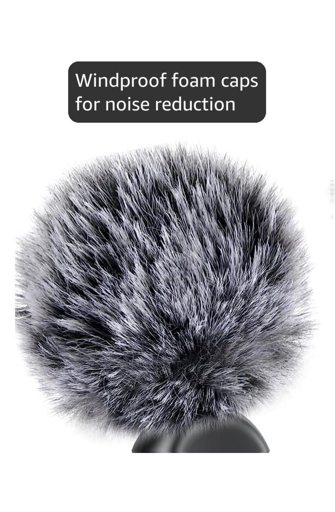 Wireless Lavalier Microphone for iPhone, Android and Laptop,Tablet,PC,Clip on Microphone with Noise Reduction for Video Recording,Vlog,Interviews,Live Streaming,Podcast,TikTok,YouTube 2 Pack