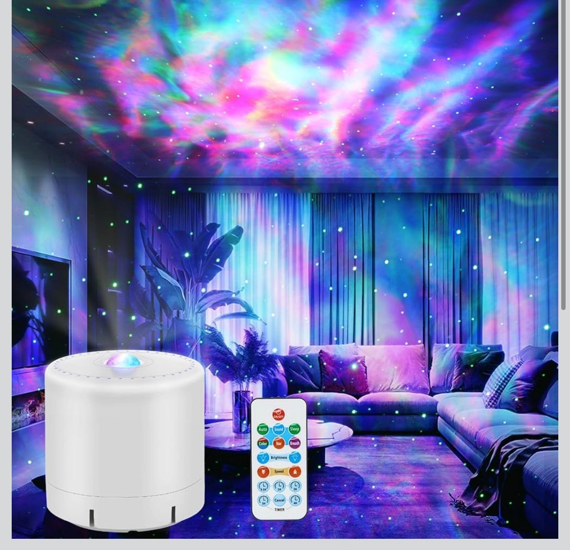 Galaxy Projector,Star Projector with Timer and Remote Control for Adults Bedroom Decoration, Party,Star Night Light